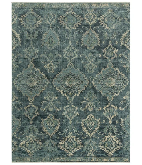 Rugs Town Intrepid Blue/ Beige 010102 8 ft. X 10 ft. Rectangle Rug