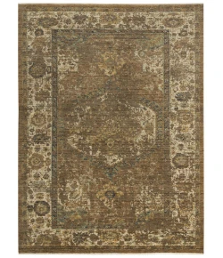 Rugs Town Intrepid Brown/ Beige 010103 8 ft. X 10 ft. Rectangle Rug