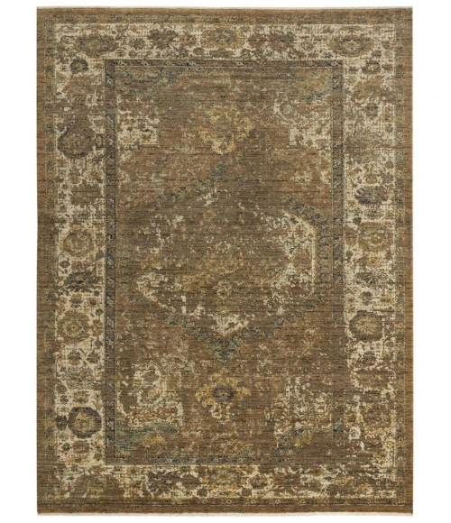 Rugs Town Intrepid Brown/ Beige 010103 8 ft. X 10 ft. Rectangle Rug