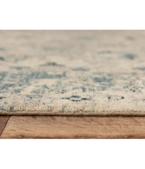 Rugs Town Intrepid Beige/ Blue 010106 5 ft. X 8 ft. Rectangle Rug