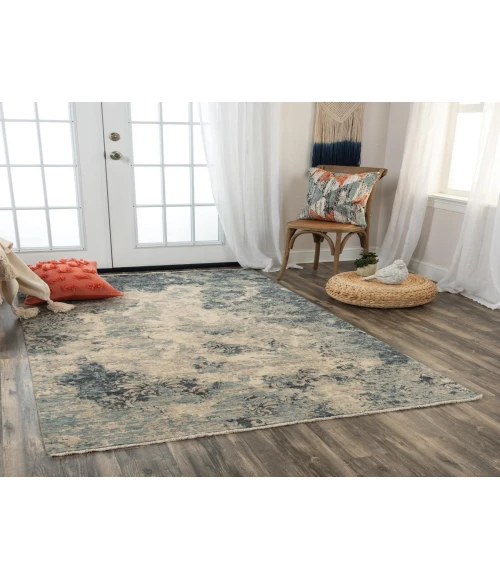 Rugs Town Intrepid Blue 010109 5 ft. X 8 ft. Rectangle Rug