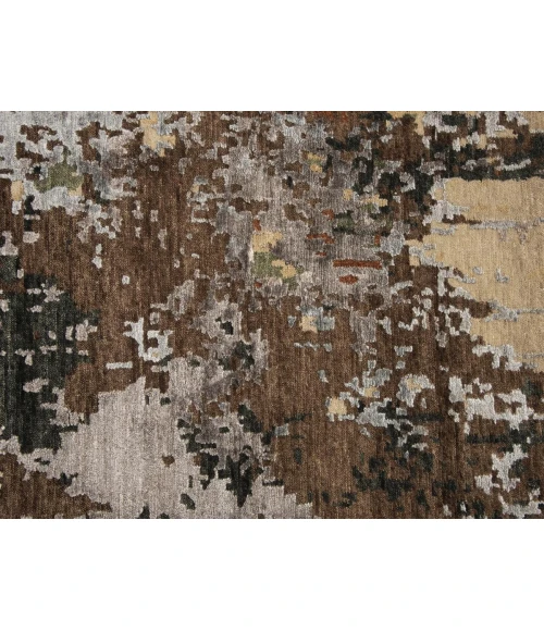 Rugs Town Noble Brown 011101 6 ft. X 9 ft. Rectangle Rug