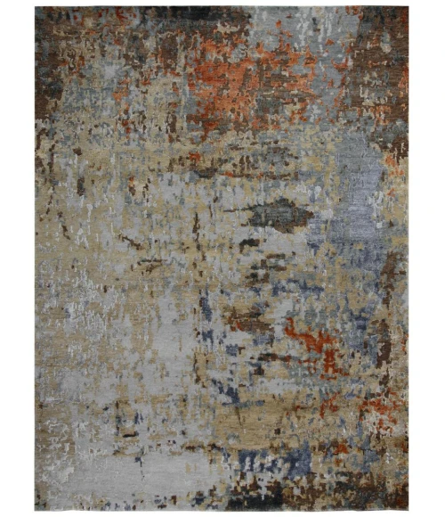 Rugs Town Noble Orange 011111 6 ft. X 9 ft. Rectangle Rug