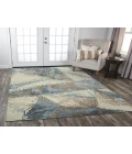 Rugs Town Noble Beige/ Blue 011113 8 ft. X 10 ft. Rectangle Rug