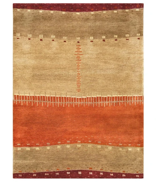 Rugs Town Desert Maroon 012002 3 ft. 6 in. X 5 ft. 6 in. Rectangle Rug