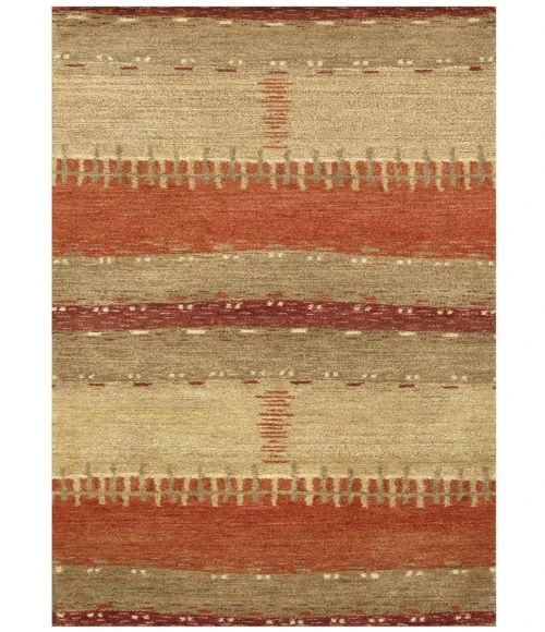 Rugs Town Desert Maroon 012002 2 ft. 6 in. X 8 ft. Rectangle Rug