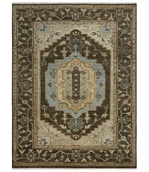 Rugs Town Abby Dark Brown 016104 8 ft. X 10 ft. Rectangle Rug