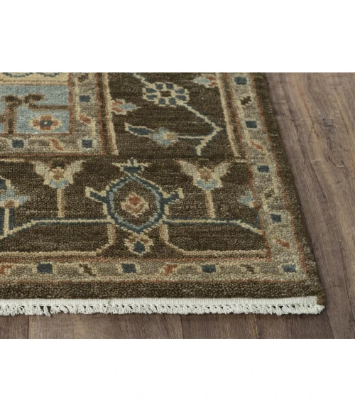Rugs Town Abby Dark Brown 016104 8 ft. X 10 ft. Rectangle Rug