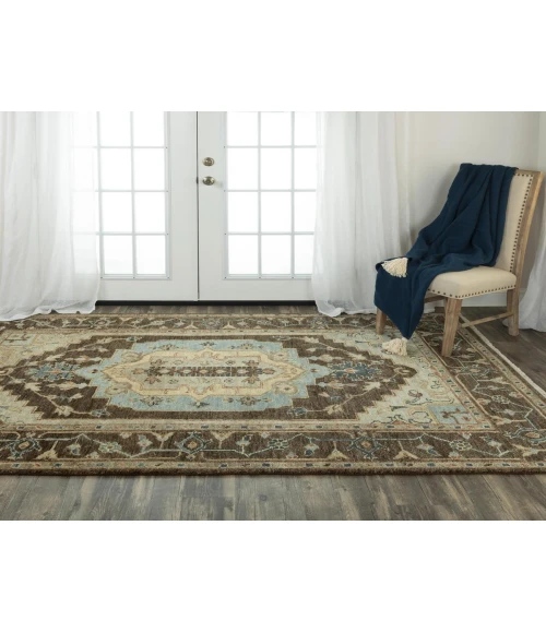 Rugs Town Abby Dark Brown 016104 8 ft. X 10 ft. Rectangle Rug