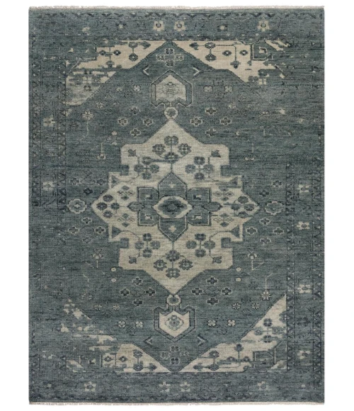 Rugs Town Abby Dark Blue 016108 9 ft. X 12 ft. Rectangle Rug