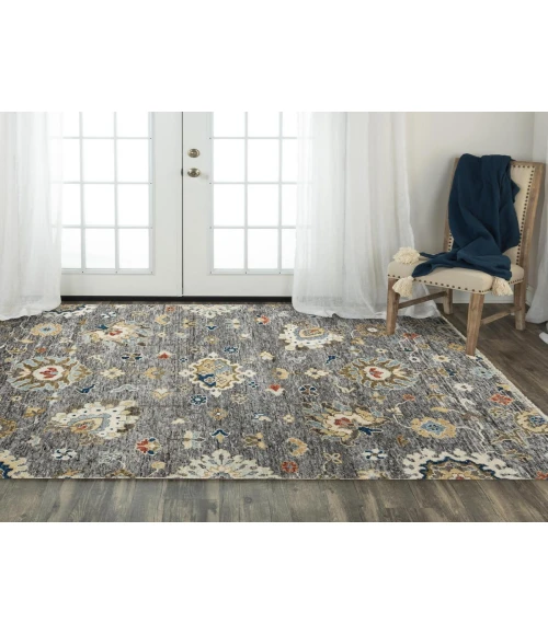 Rugs Town Abby Grey 016113 6 ft. X 9 ft. Rectangle Rug