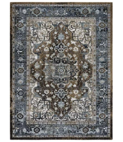 Rugs Town Elect Brown 017107 9 ft. X 12 ft. Rectangle Rug