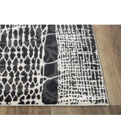 Rugs Town Spring Black 018104 2 ft. 7 in. X 9 ft. 6 in. Rectangle Rug