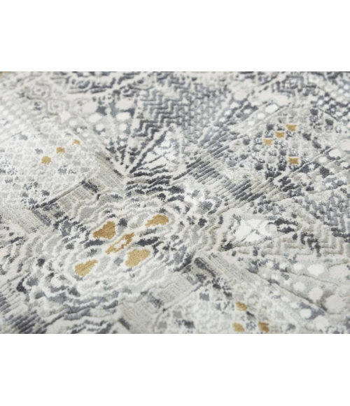 Rugs Town Spring Grey 018105 2 ft. 7 in. X 9 ft. 6 in. Rectangle Rug