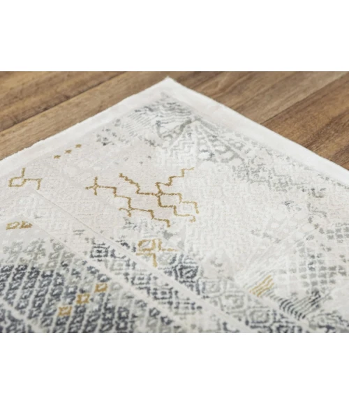 Rugs Town Spring Grey 018105 2 ft. 7 in. X 9 ft. 6 in. Rectangle Rug