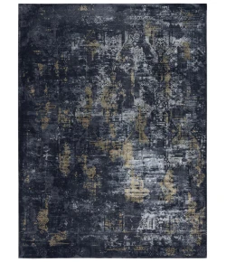 Rugs Town Spring Black 018106 7 ft. 10 in. X 9 ft. 10 in. Rectangle Rug
