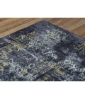 Rugs Town Spring Black 018106 2 ft. 7 in. X 9 ft. 6 in. Rectangle Rug