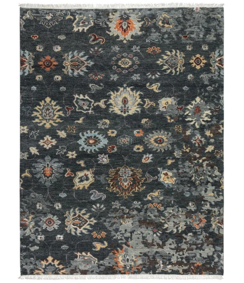 Rugs Town Muse Charcoal 019102 6 ft. X 9 ft. Rectangle Rug