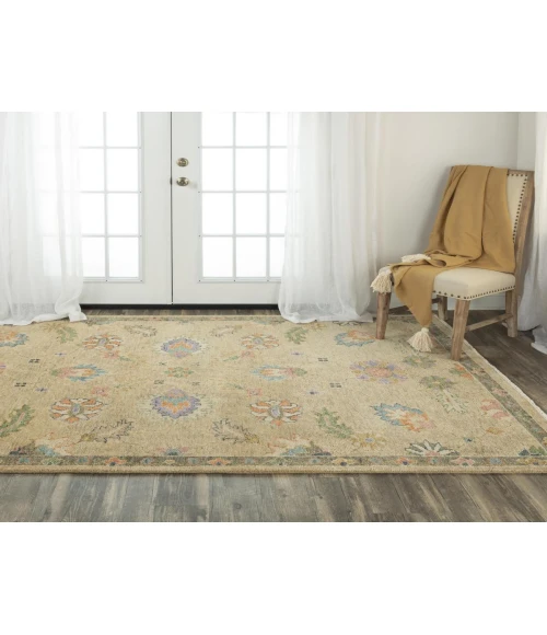 Rugs Town Muse Beige 019107 6 ft. X 9 ft. Rectangle Rug