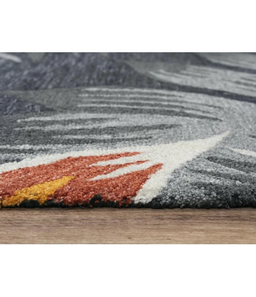 Rugs Town Mirage Charcoal 023103 7 ft. 9 in. X 9 ft. 9 in. Rectangle Rug