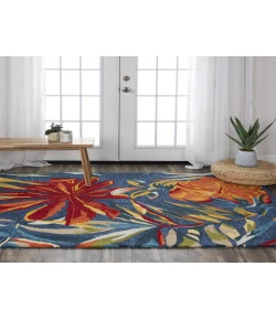 Rugs Town Mirage Dark Blue 023105 7 ft. 9 in. X 9 ft. 9 in. Rectangle Rug