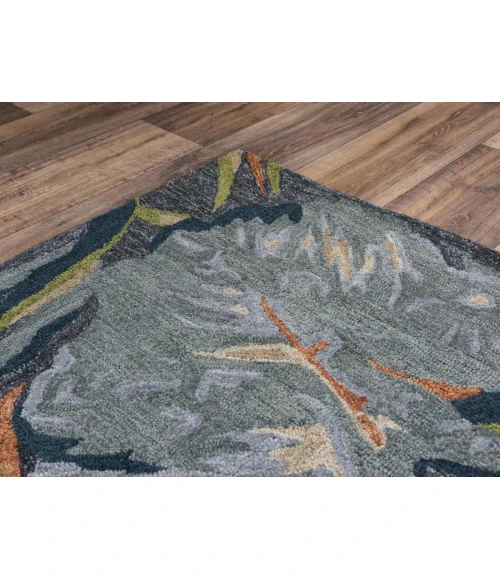 Rugs Town Mirage Charcoal 023106 8 ft. 9 in. X 11 ft. 9 in. Rectangle Rug