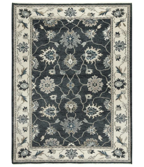 Rugs Town Mila Charcoal 027107 8 ft. X 10 ft. Rectangle Rug