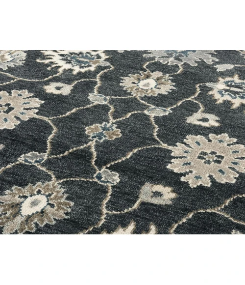 Rugs Town Mila Charcoal 027107 8 ft. X 10 ft. Rectangle Rug