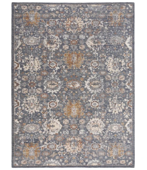 Rugs Town Sage Blue 118107 3 ft. X 5 ft. Rectangle Rug