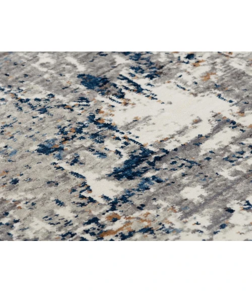 Rugs Town Antonela Grey/ Blue 119747 2 ft. 6 in. X 8 ft. Rectangle Rug