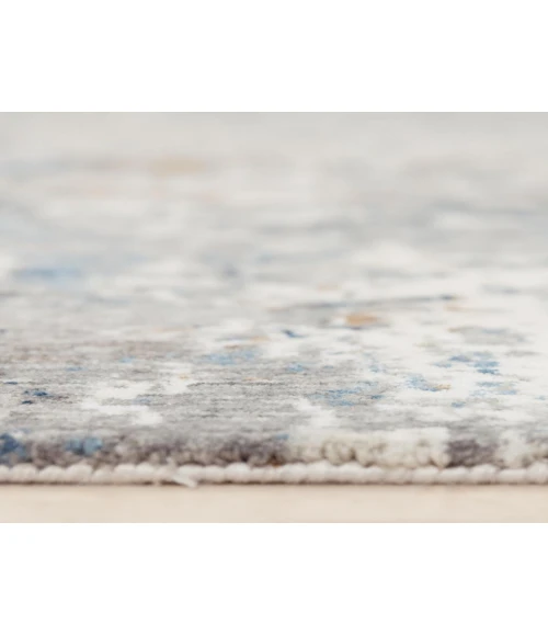 Rugs Town Antonela Grey/ Blue 119747 2 ft. 6 in. X 8 ft. Rectangle Rug