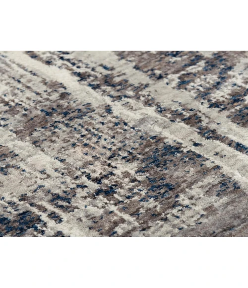 Rugs Town Cara Grey/ Blue 120733 8 ft. X 10 ft. Rectangle Rug