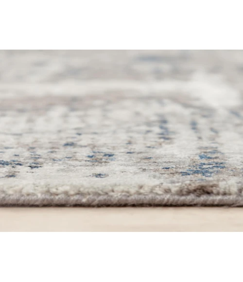 Rugs Town Cara Grey/ Blue 120733 8 ft. X 10 ft. Rectangle Rug