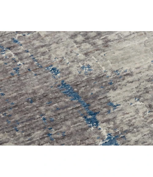 Rugs Town Cara Grey/ Blue 120735 8 ft. X 10 ft. Rectangle Rug