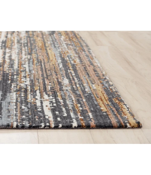 Rugs Town Jade Charcoal 123734 2 ft. 6 in. X 8 ft. Rectangle Rug