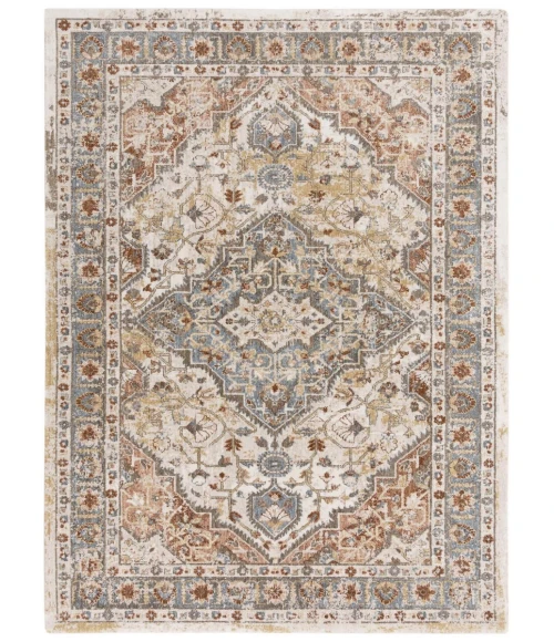 Rugs Town Jade Ivory/ Multi 123737 2 ft. 6 in. X 8 ft. Rectangle Rug