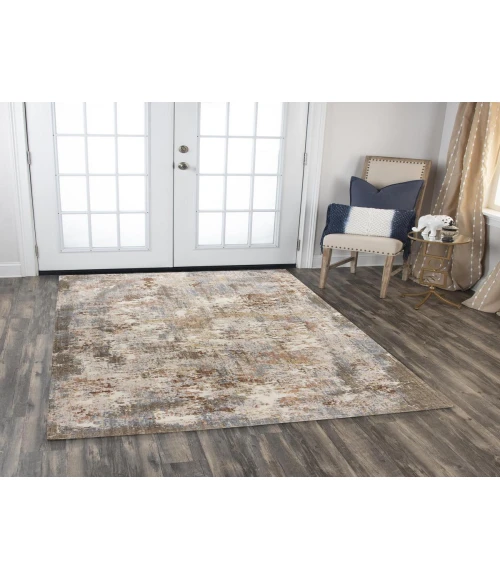 Rugs Town Lake Beige/ Multi 124730 2 ft. 6 in. X 8 ft. Rectangle Rug