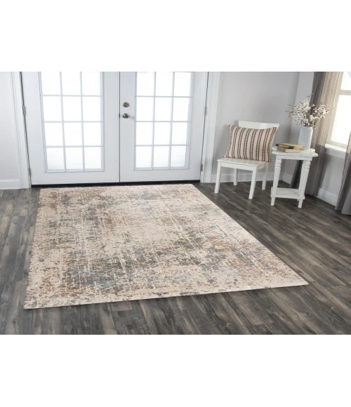 Rugs Town Lake Beige/ Multi 124733 2 ft. 6 in. X 8 ft. Rectangle Rug