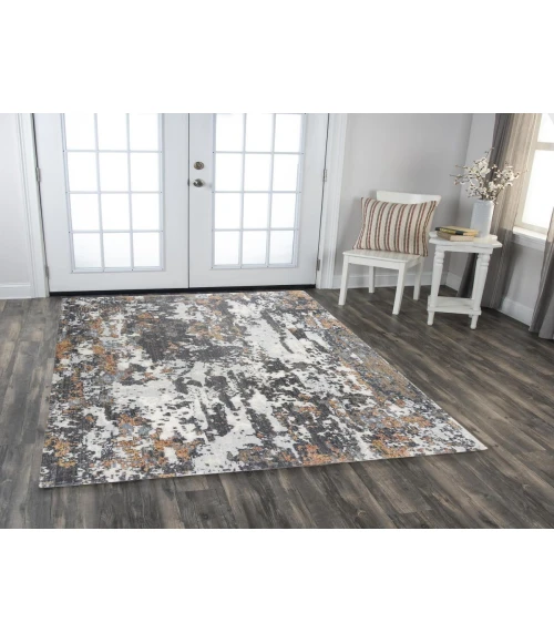 Rugs Town Lake Grey/ Multi 124736 8 ft. X 10 ft. Rectangle Rug