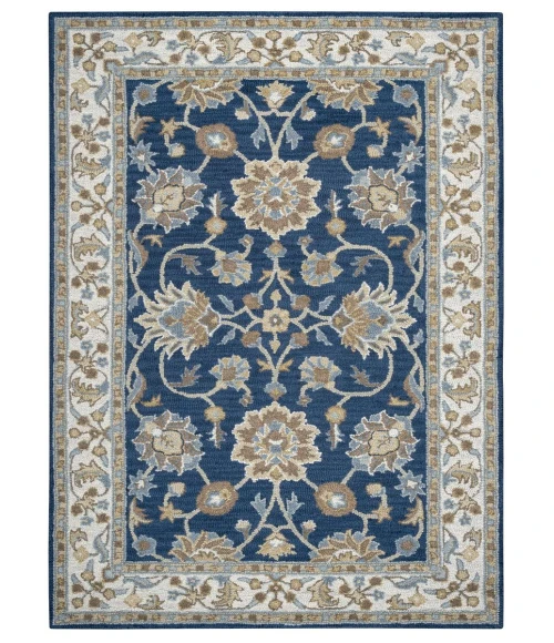 Rugs Town Crypt Blue CY1004 3 ft. X 5 ft. Rectangle Rug
