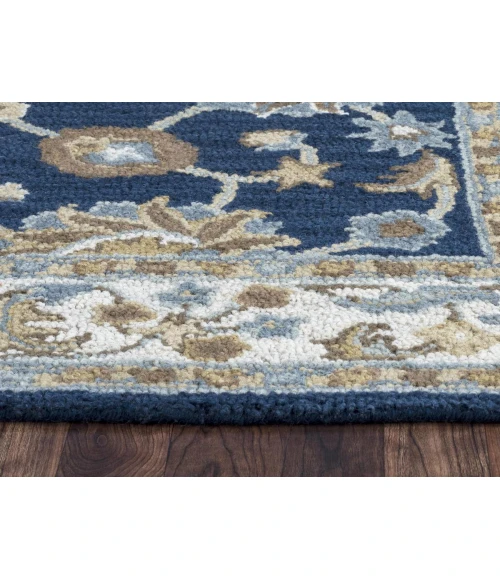 Rugs Town Crypt Blue CY1004 3 ft. X 5 ft. Rectangle Rug