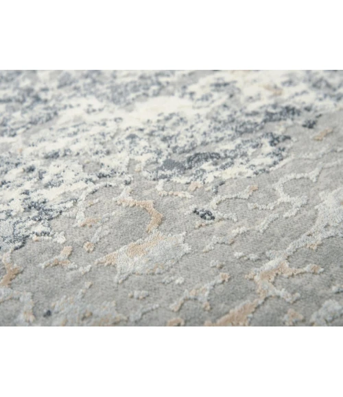 Rugs Town Glamour Grey GM1007 3 ft. 11 in. X 5 ft. 6 in. Rectangle Rug