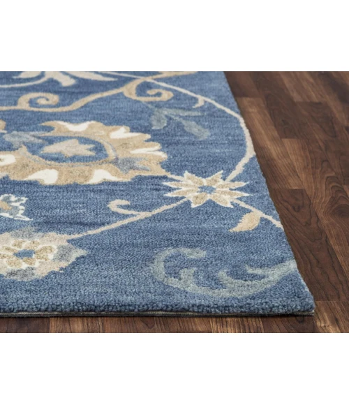 Rugs Town Napoli Blue NP1003 2 ft. 6 in. X 10 ft. Rectangle Rug