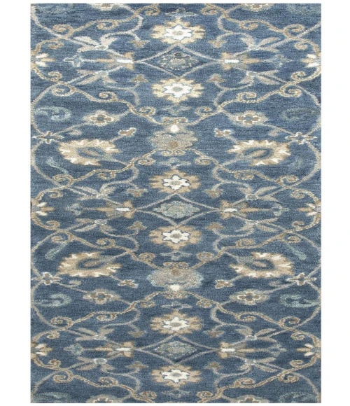 Rugs Town Napoli Blue NP1003 2 ft. 6 in. X 10 ft. Rectangle Rug