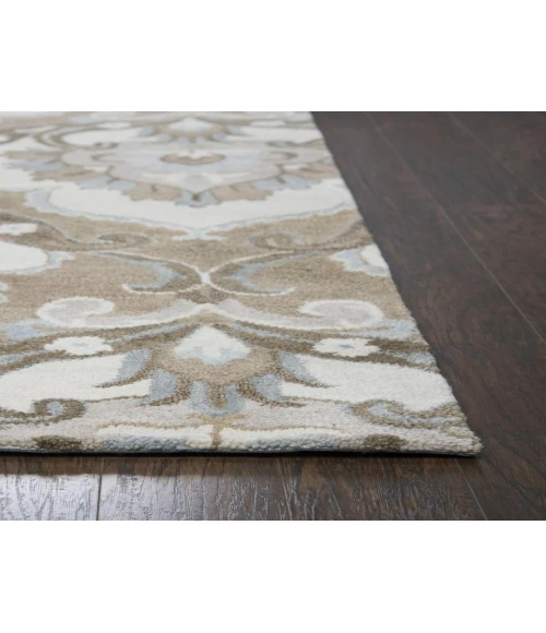 Rugs Town Napoli Brown NP1004 10 ft. X 10 ft. Round Rug