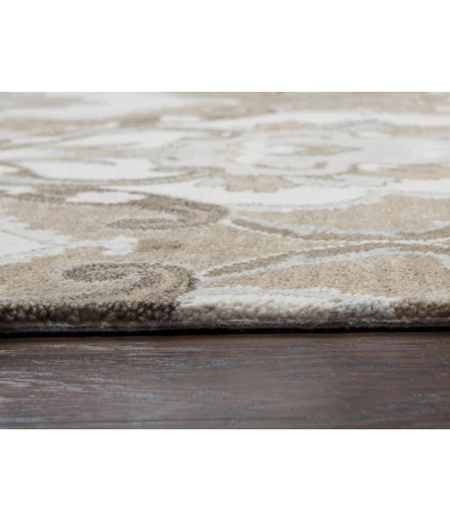 Rugs Town Napoli Brown NP1004 10 ft. X 10 ft. Round Rug