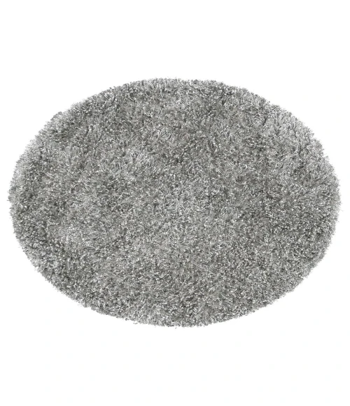 Rugs Town Pearl Grey PE1001 3 ft. X 3 ft. Round Rug