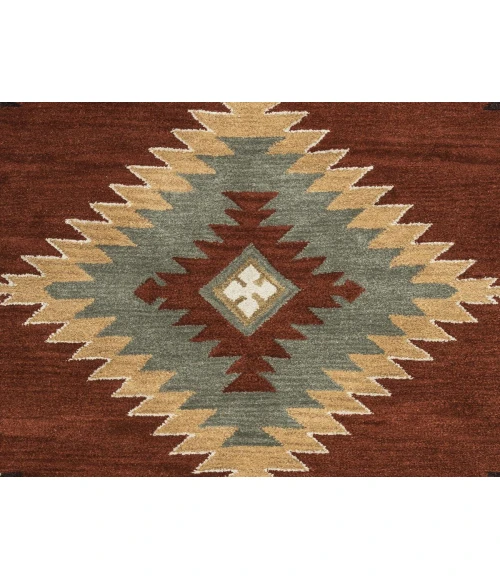 Rugs Town Ryder Rust RY1000 8 ft. X 10 ft. Rectangle Rug
