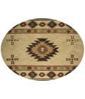 Rugs Town Ryder Khaki RY1002 10 ft. X 10 ft. Round Rug