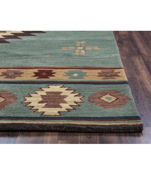 Rugs Town Ryder Grey Blue RY1003 10 ft. X 10 ft. Round Rug